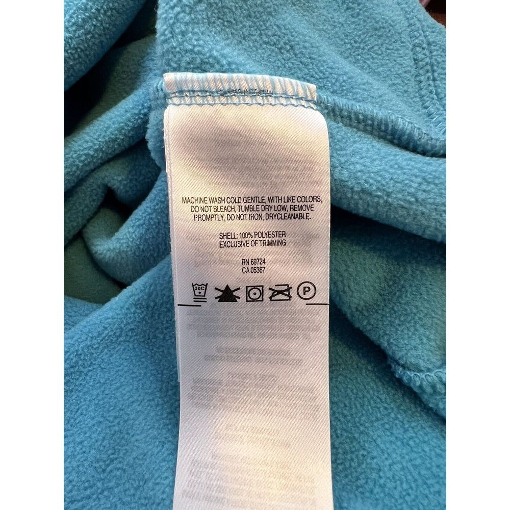 Columbia‎ Fleece womens XL Pullover 1/4 Zip two toned blue Lightweight jacket - Picture 9 of 9